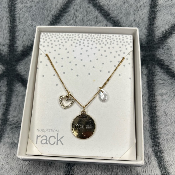 Nordstrom Rack Women's Gold Mom Necklace NWT V - Picture 2 of 3